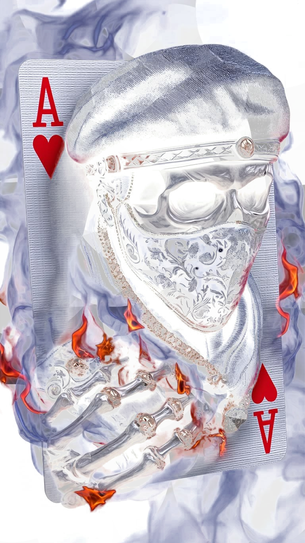 Skull Ace Playing Card