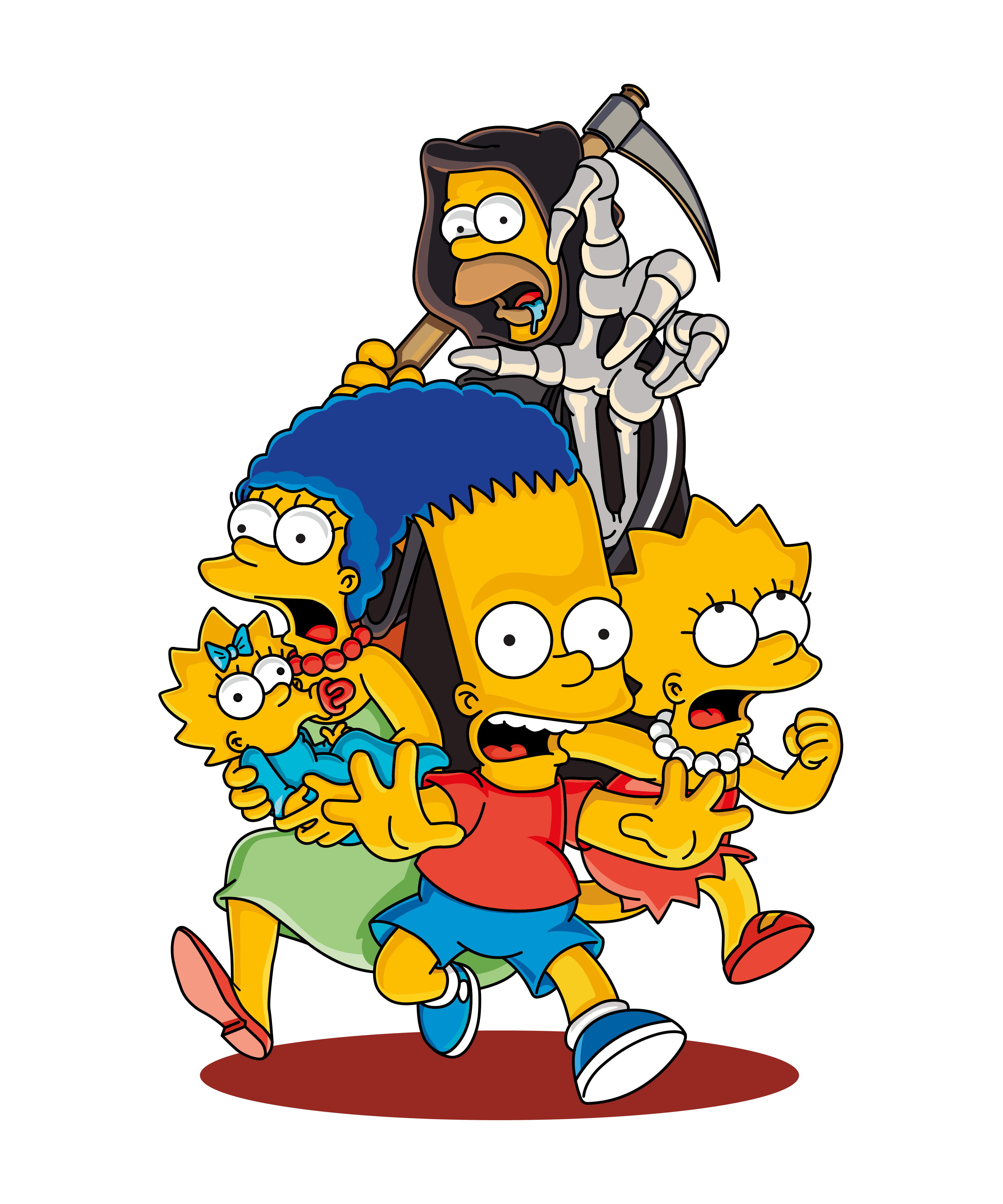 Springfield Nightmare Simpsons: Family on the Run artwork
