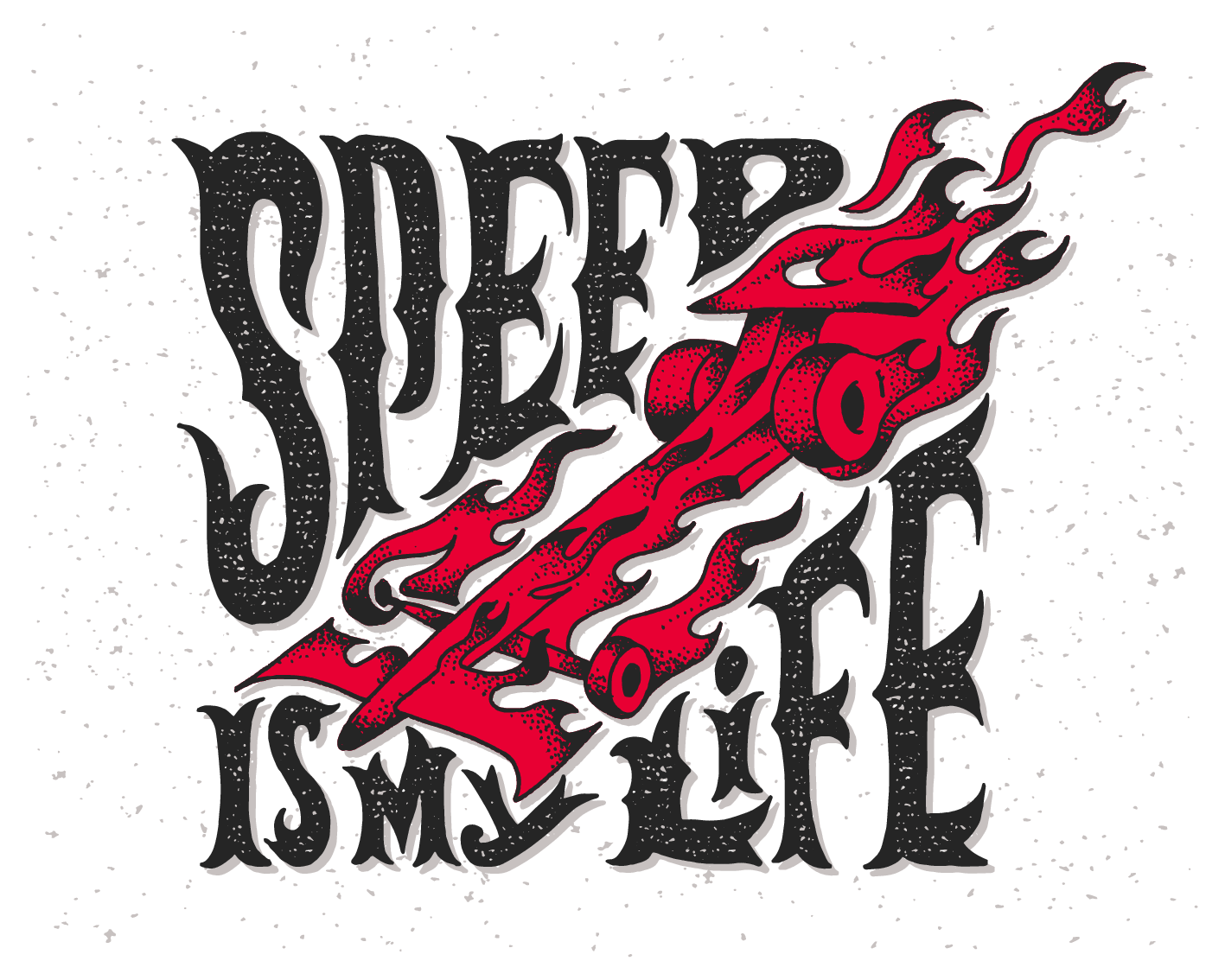 Speed Is My Life – Blazing Wheels artwork