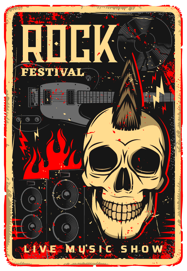 Skull Riot – Rock Festival Artwork artwork
